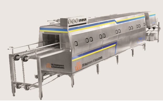 Cylinder halves washer